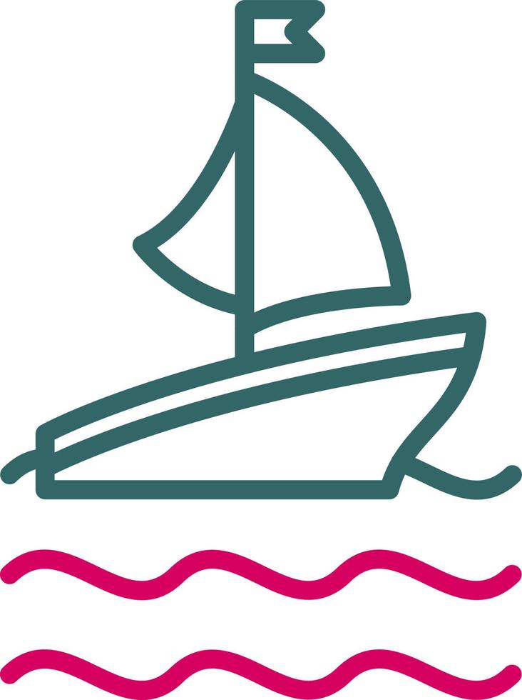 Ferry Boat Vector Icon