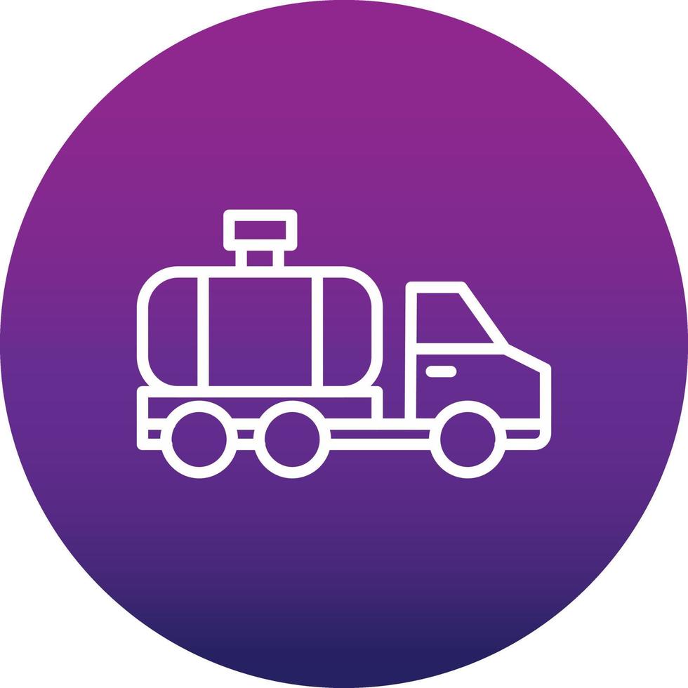 Water Tanker Vector Icon