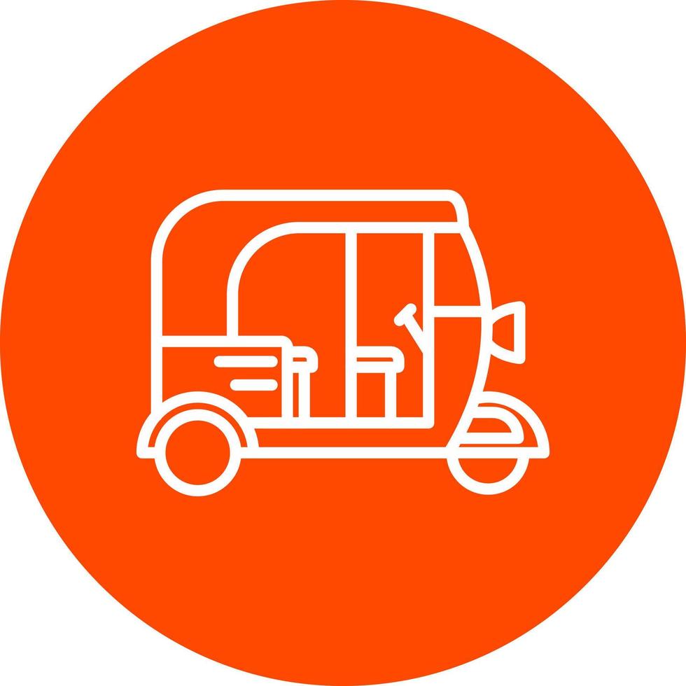 Rickshaw Vector Icon