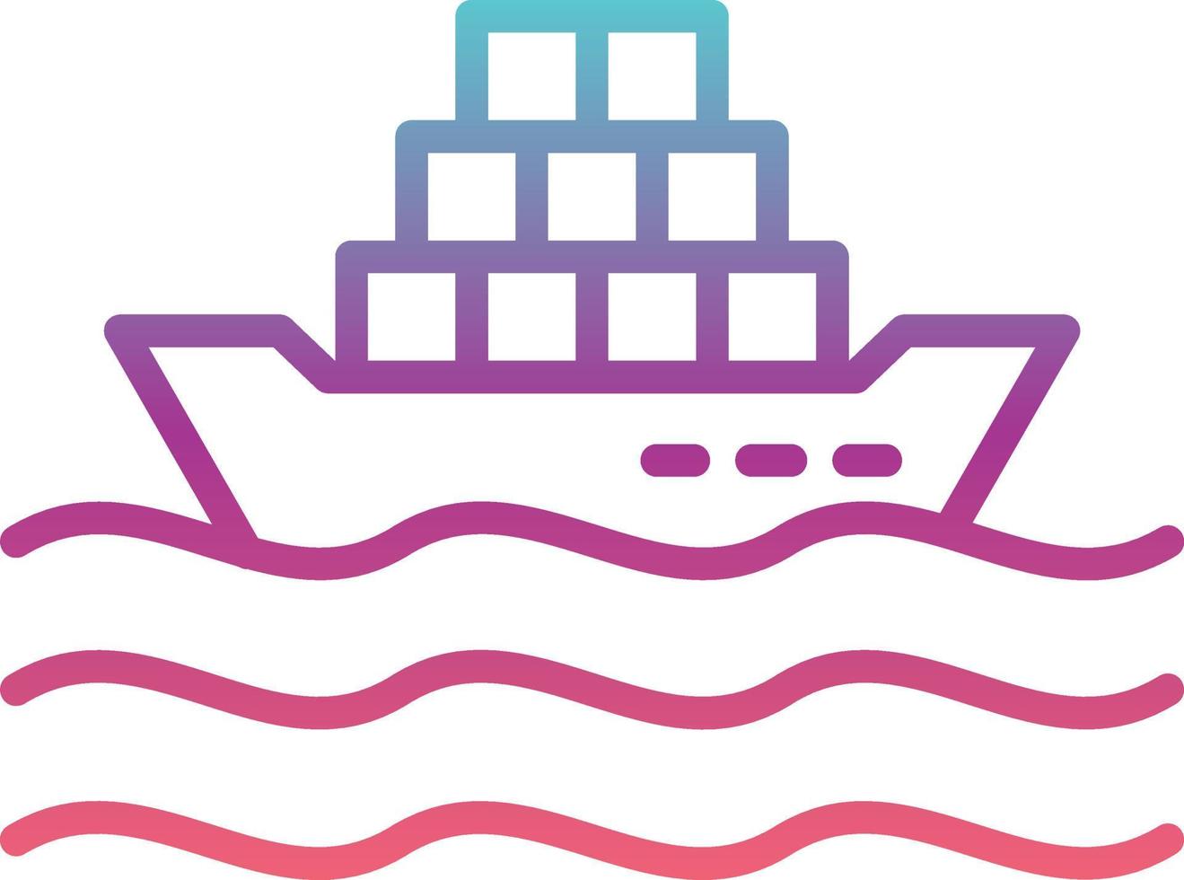Cargo Ship Vector Icon