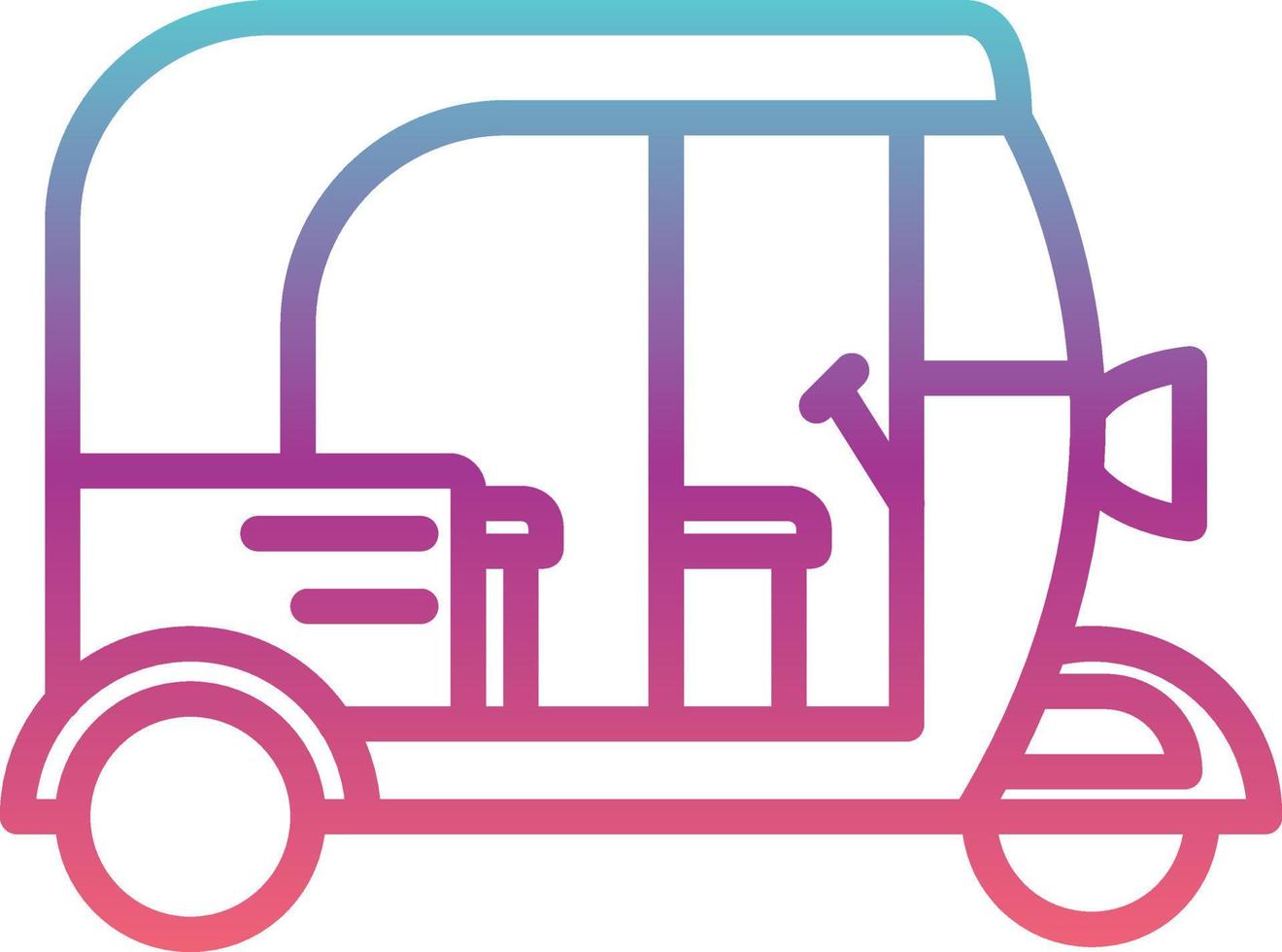 Rickshaw Vector Icon