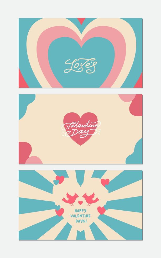 Valentine's day greeting background vector