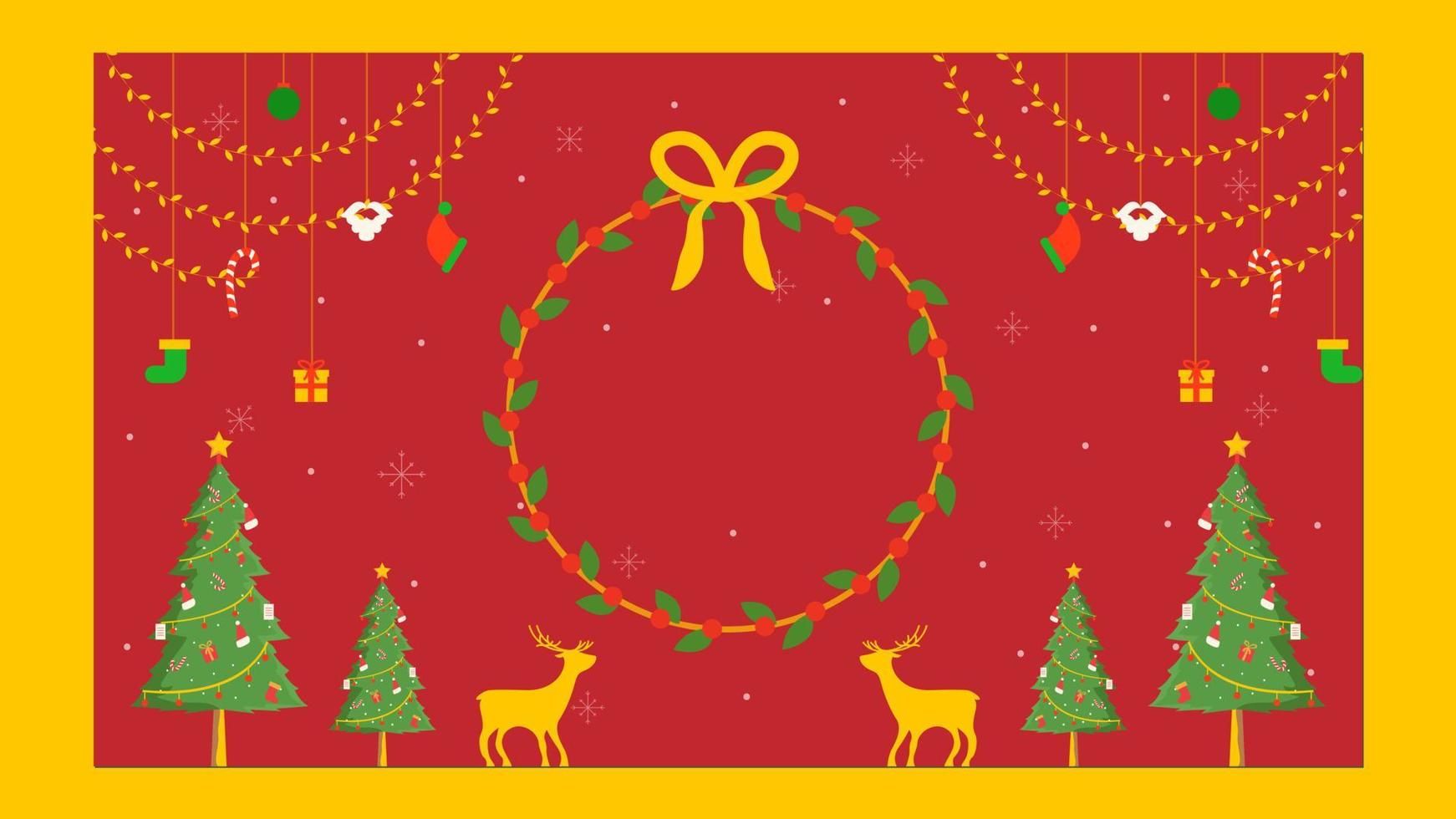 christmas background with copy space vector