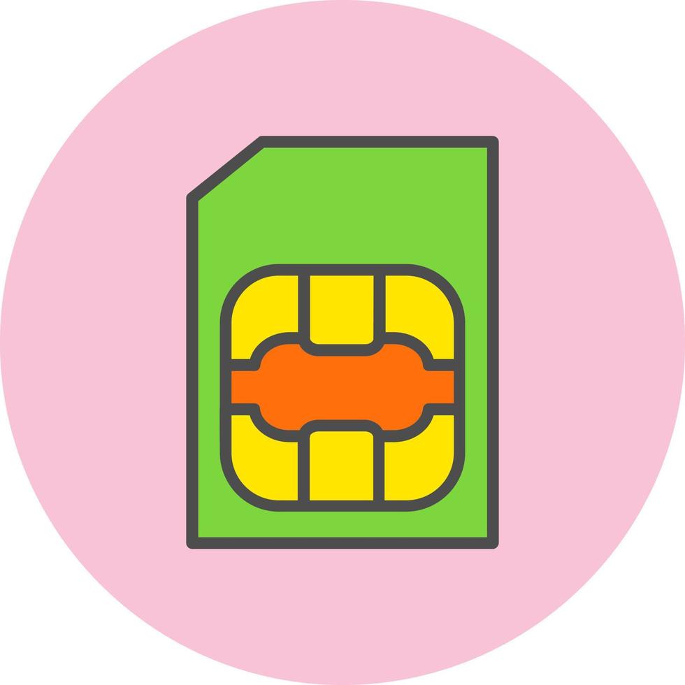 Sim Card Vector Icon