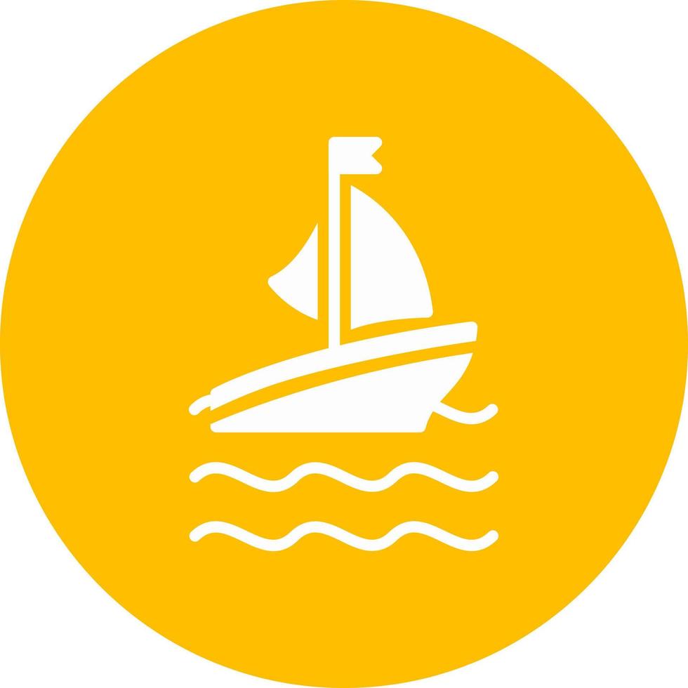 Ferry Boat Vector Icon