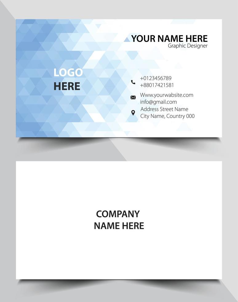 Corporate business card vector