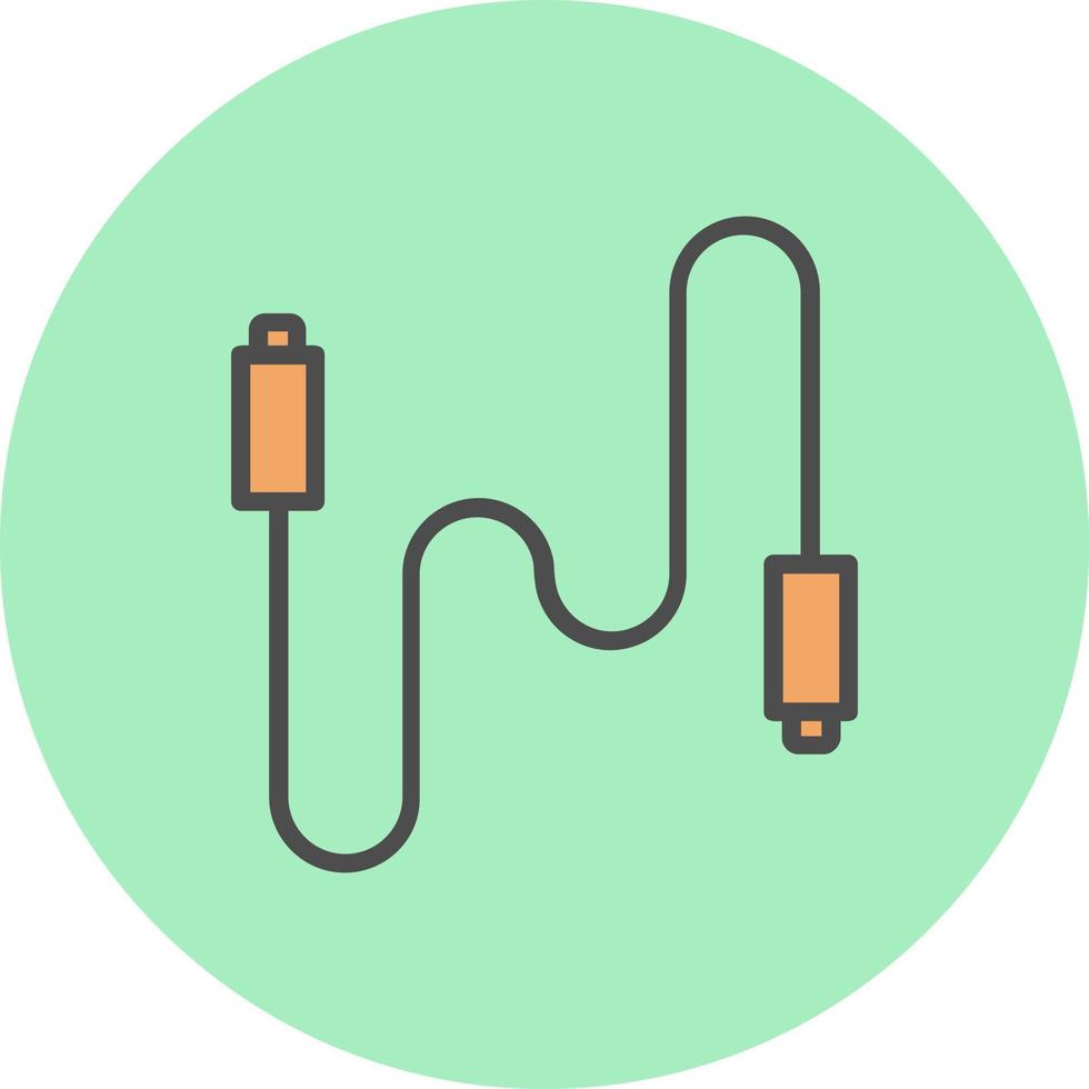 icono de vector de cable