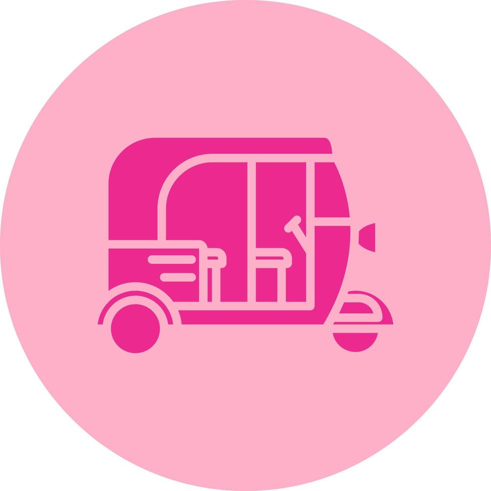 Rickshaw Vector Icon