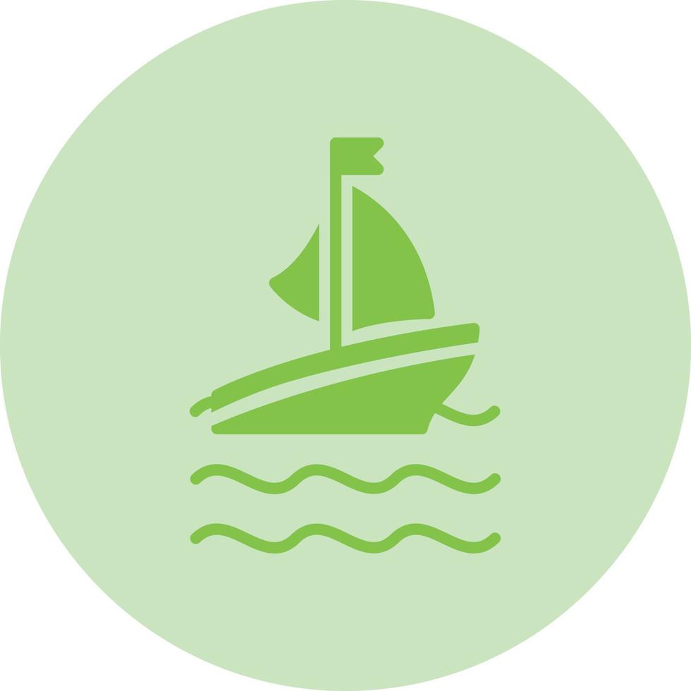 Ferry Boat Vector Icon