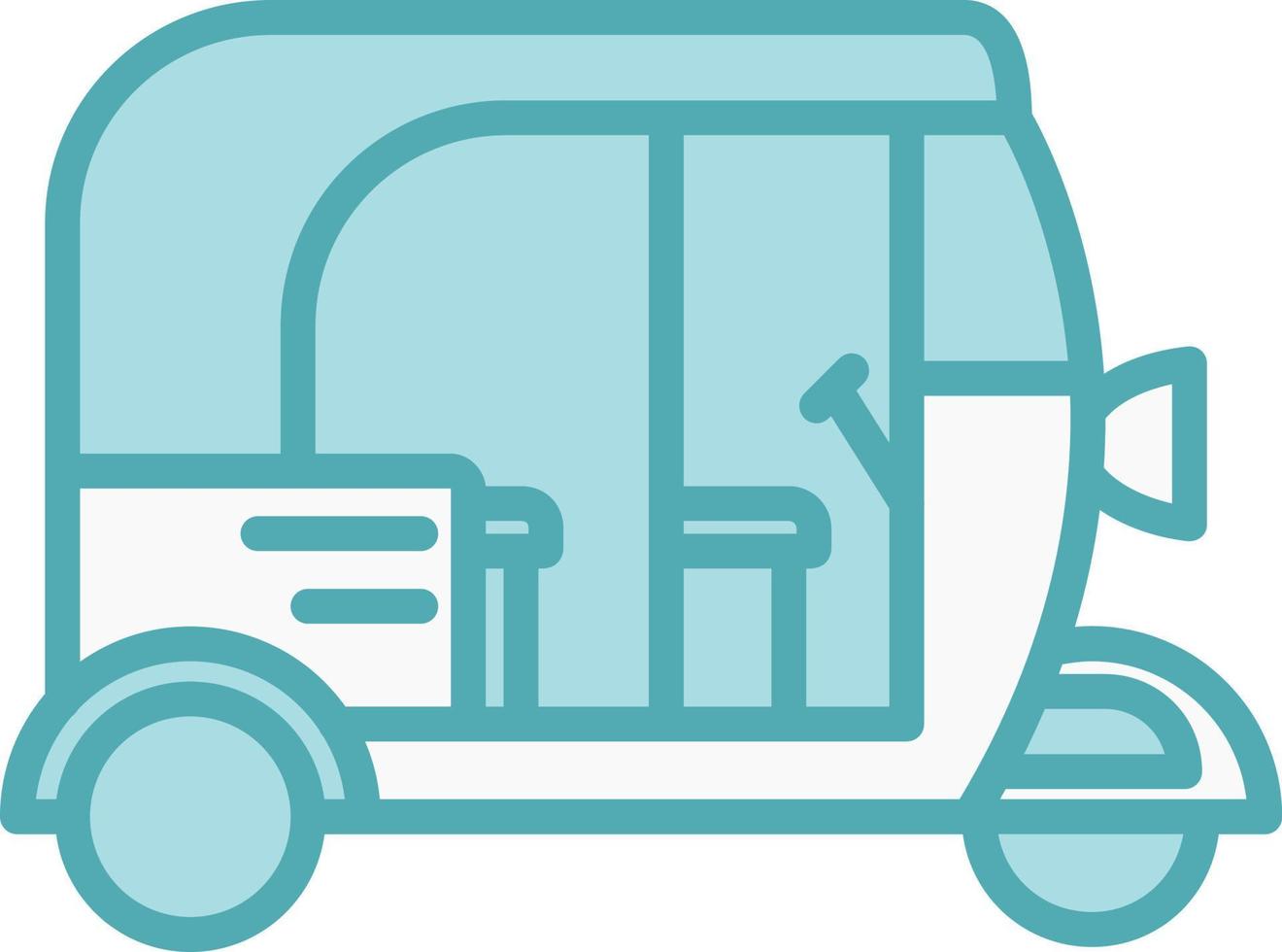 Rickshaw Vector Icon