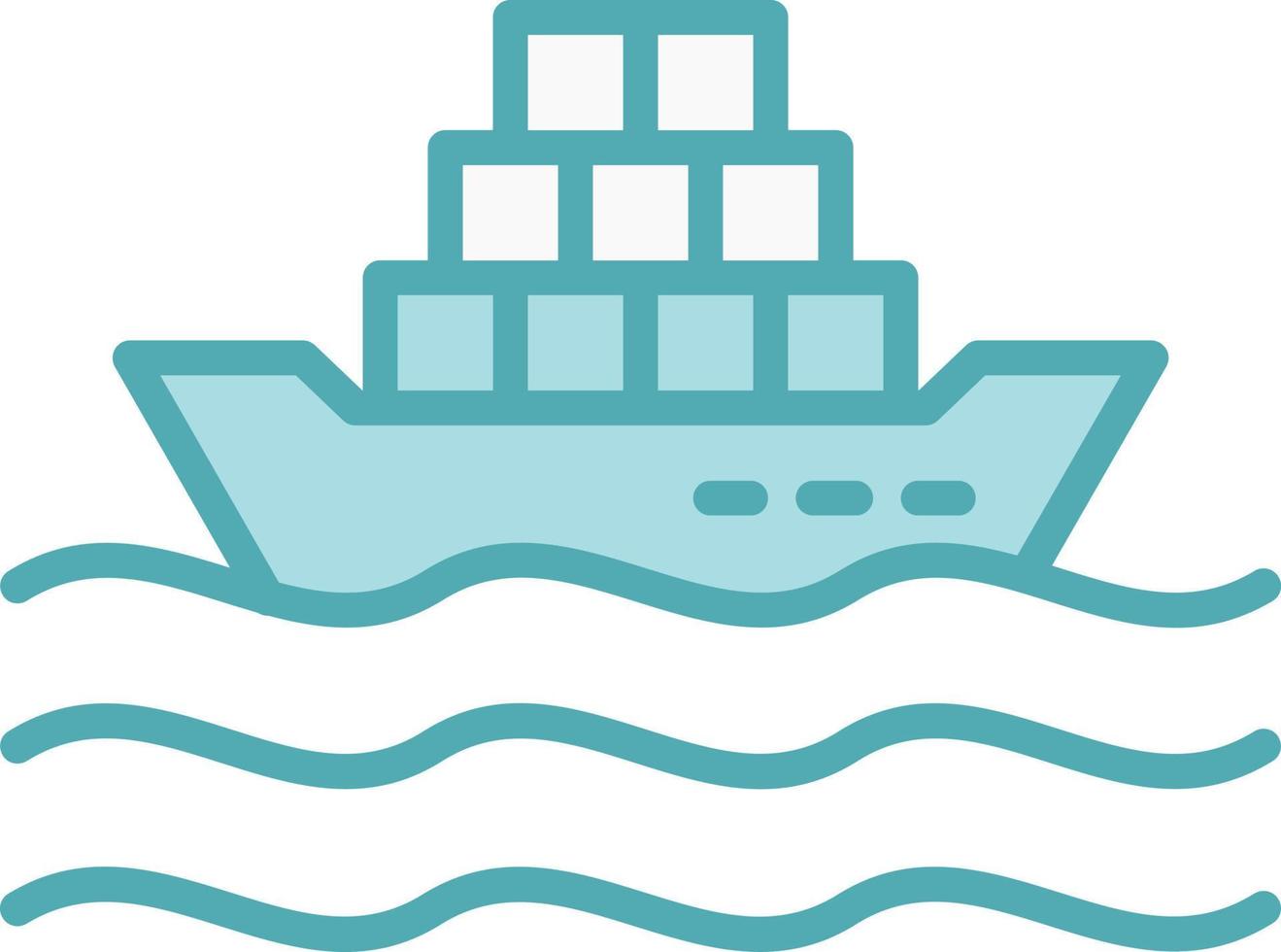 Cargo Ship Vector Icon