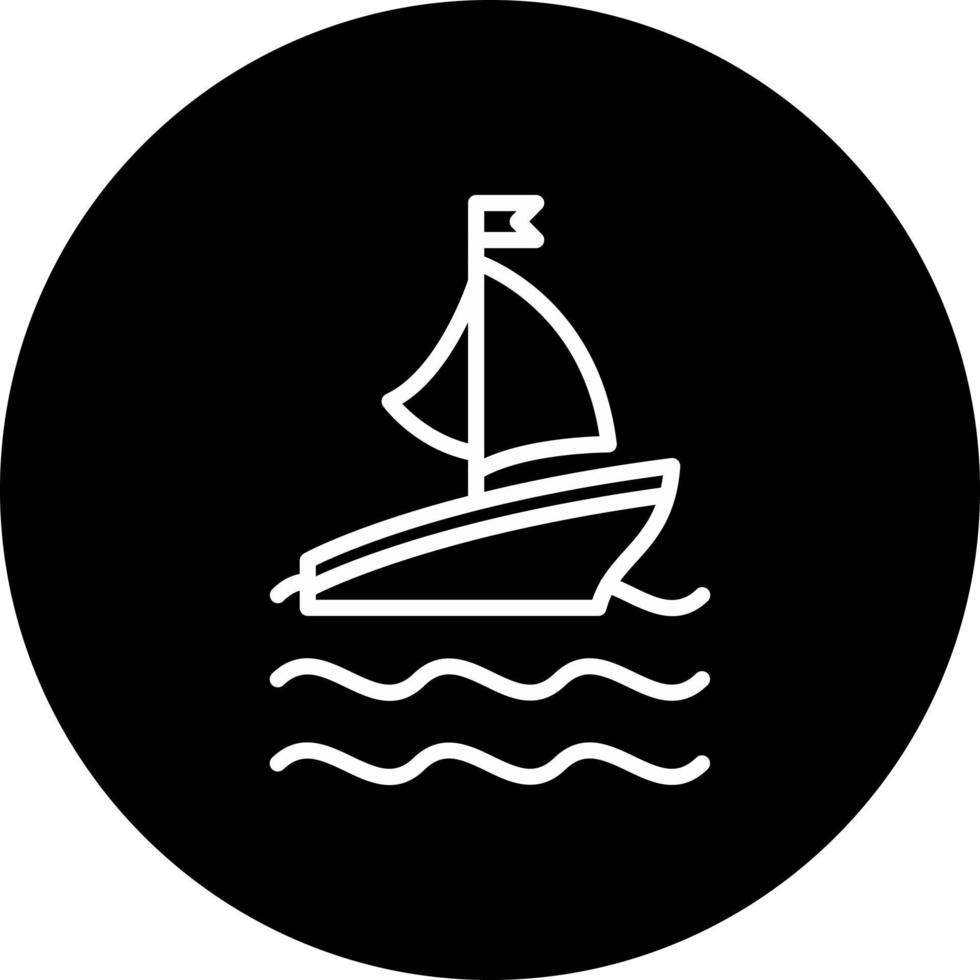 Ferry Boat Vector Icon