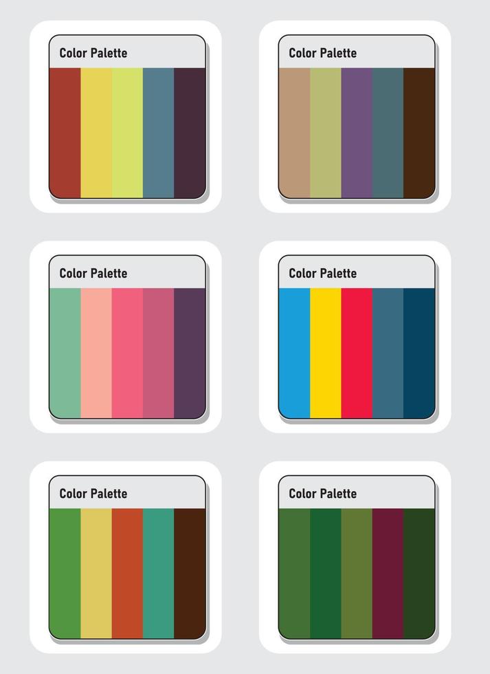 Color palette set vector