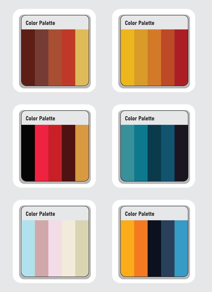 Color palette set vector