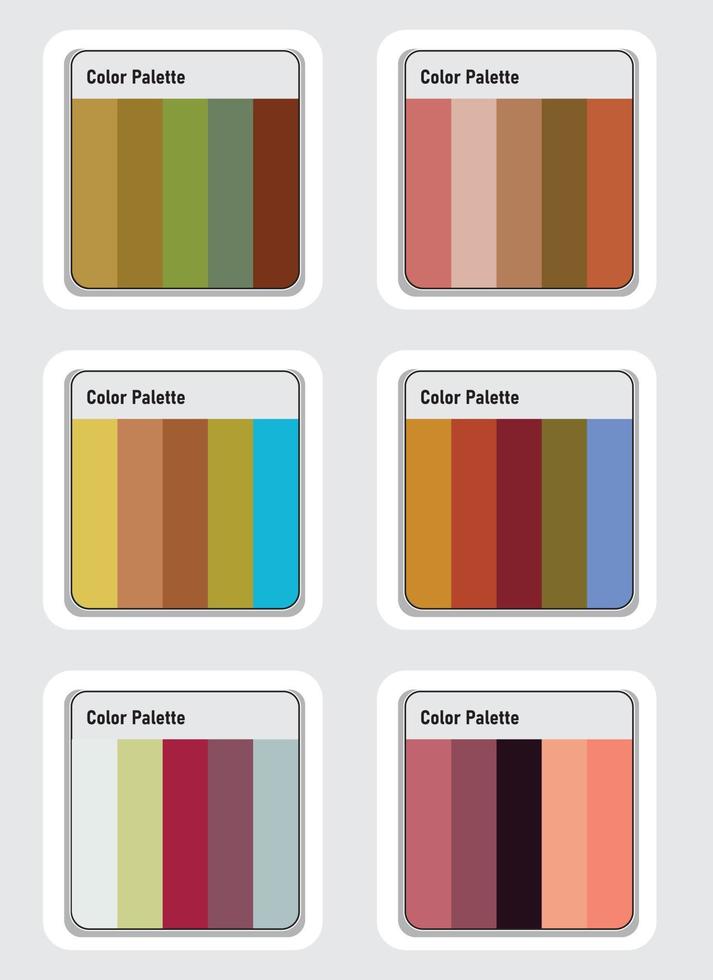 Color palette set vector