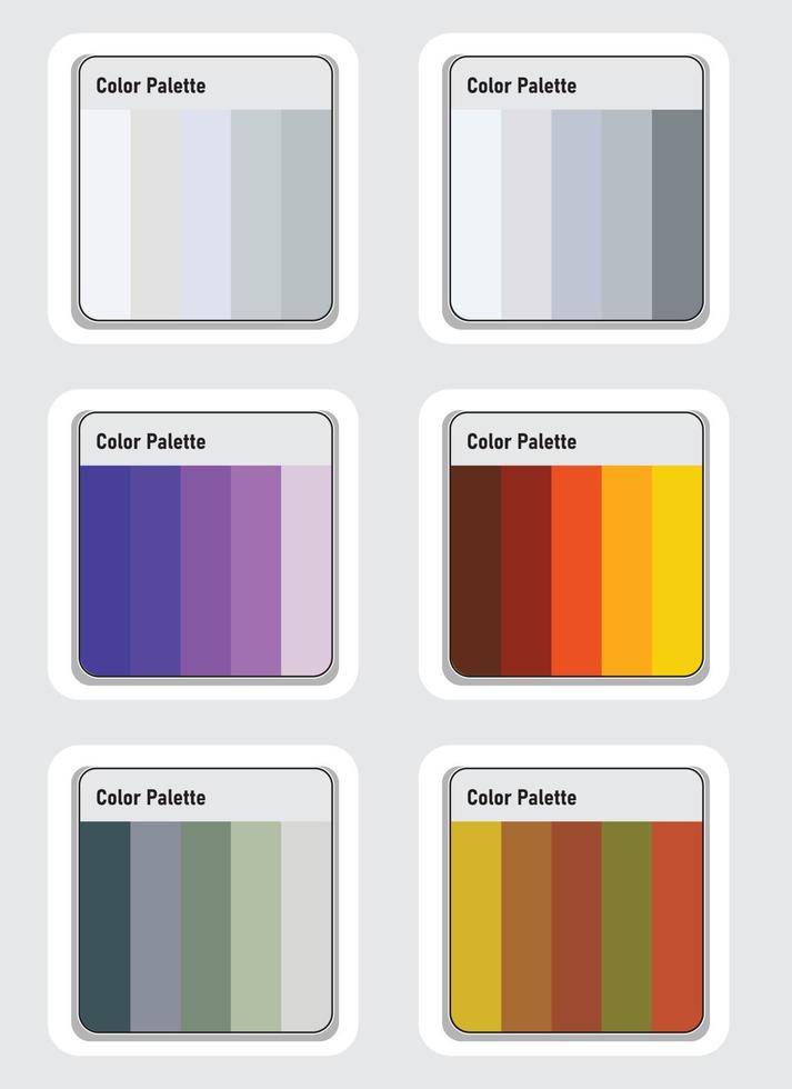 Color palette set vector