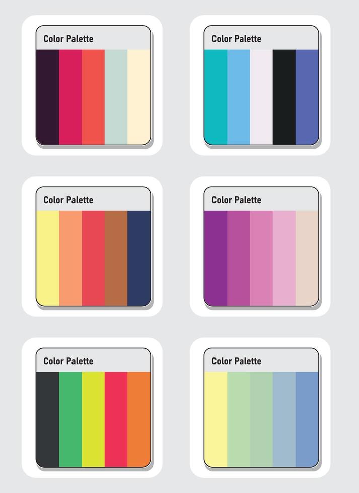 Color palette set vector