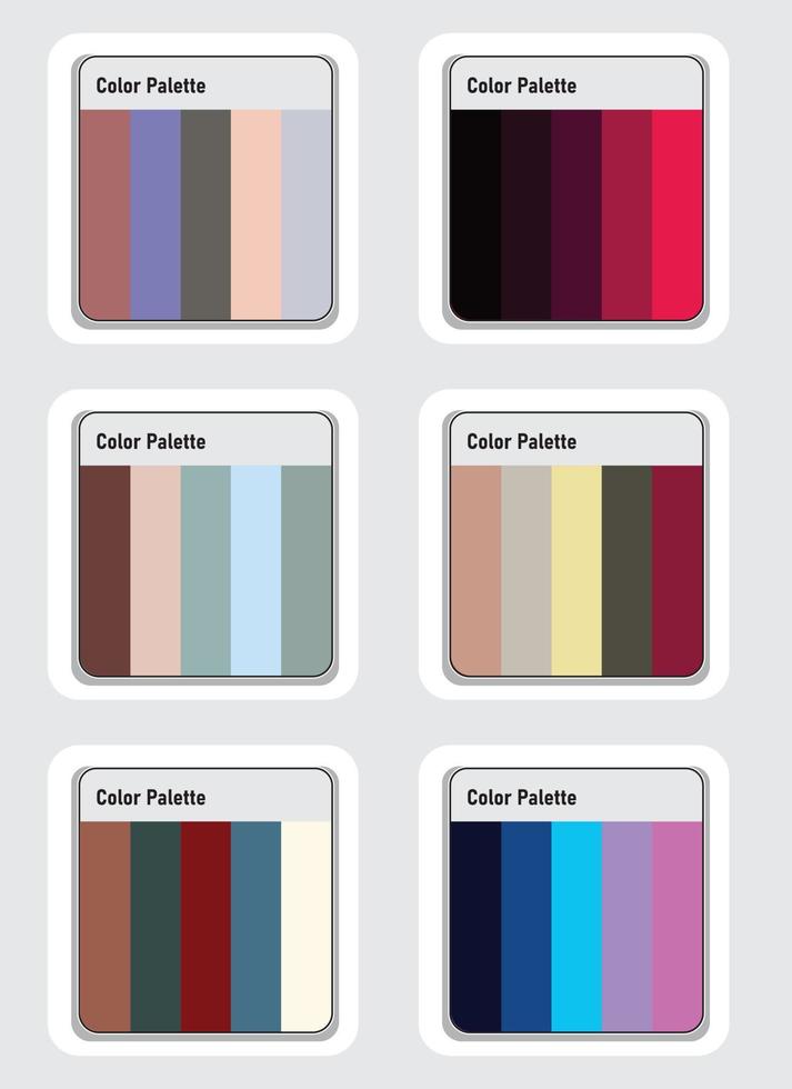 Color palette set vector