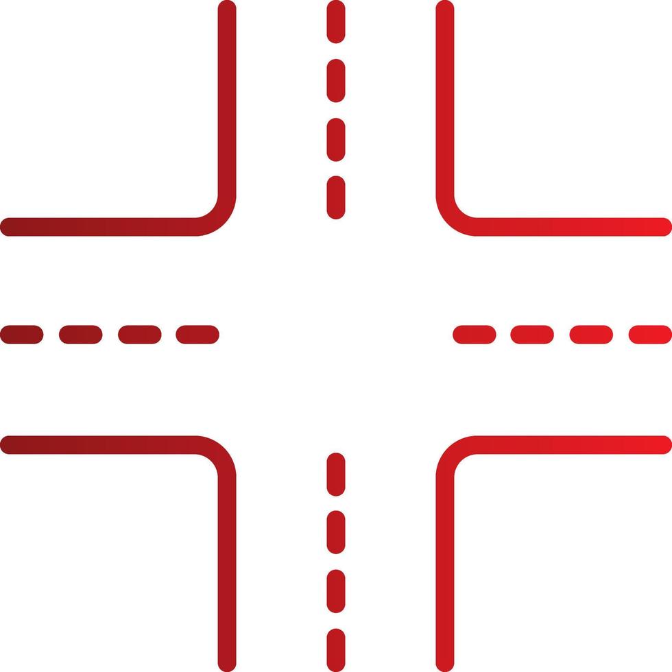 icono de vector de cruce