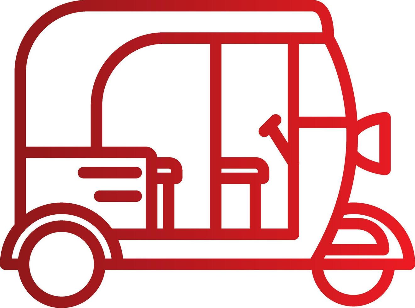 Rickshaw Vector Icon