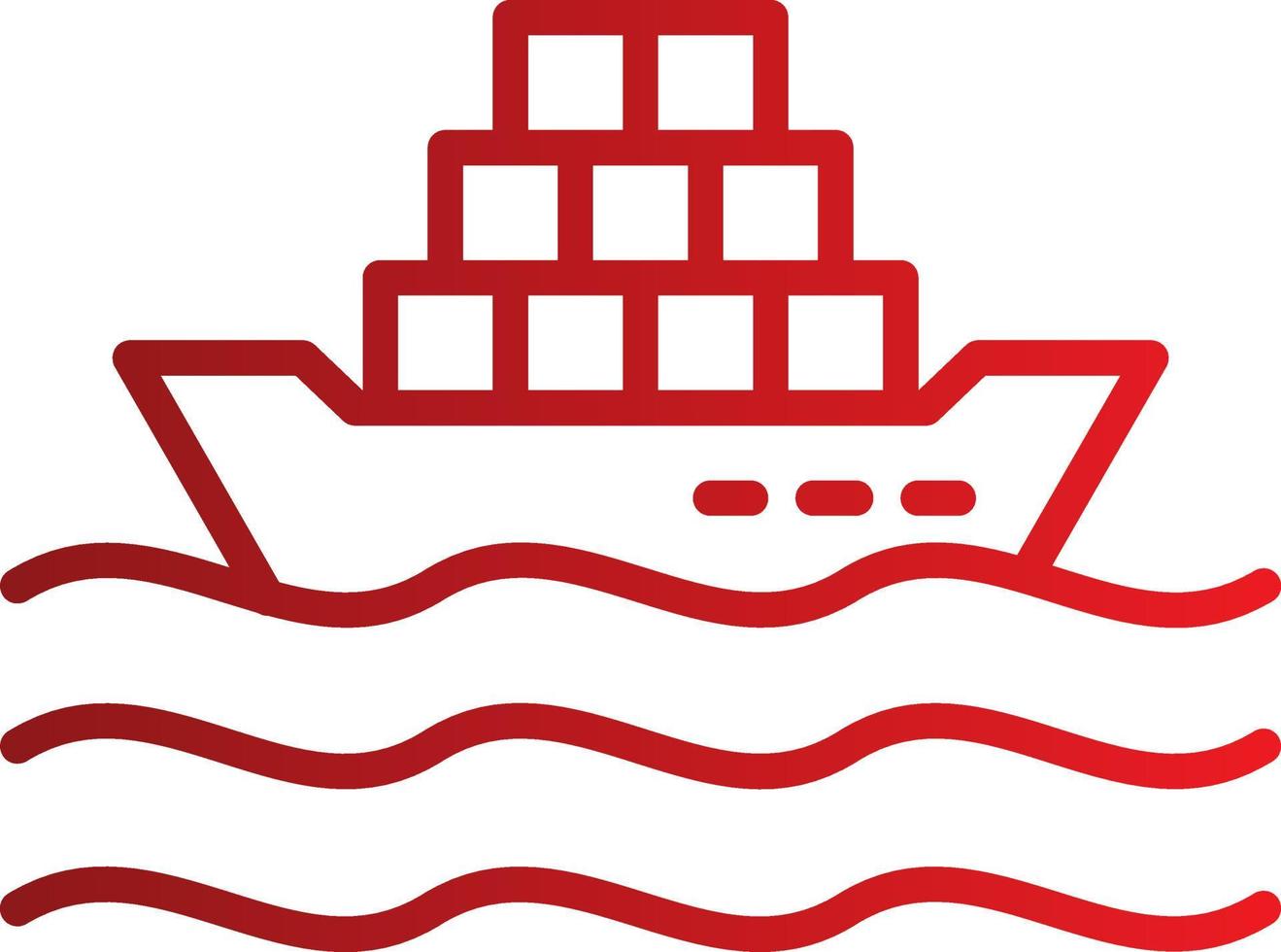 Cargo Ship Vector Icon