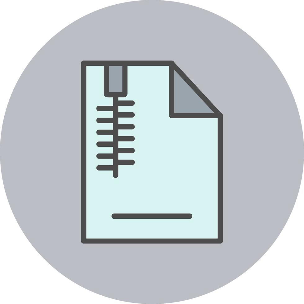 Zip File Vector Icon