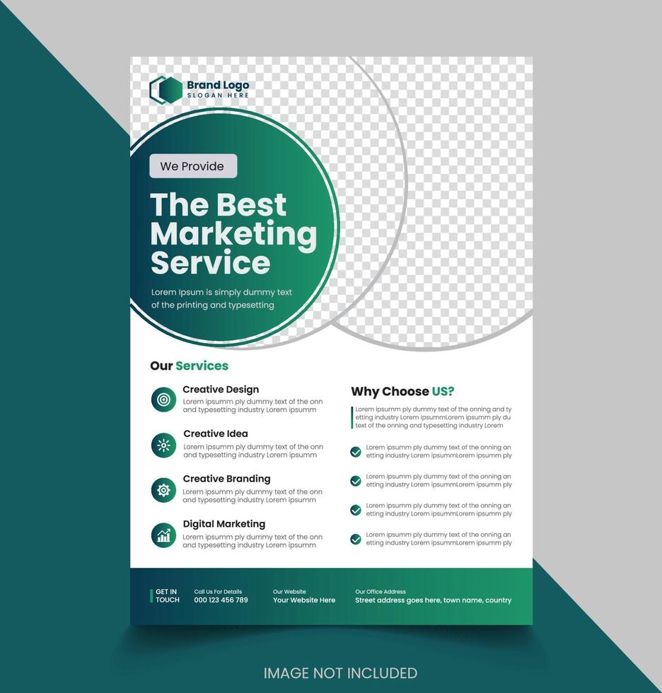 Vector digital marketing agency and corporate social media post template