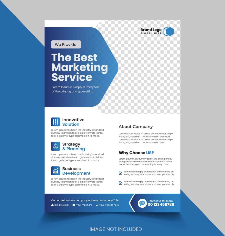 Vector digital marketing agency and corporate social media post template