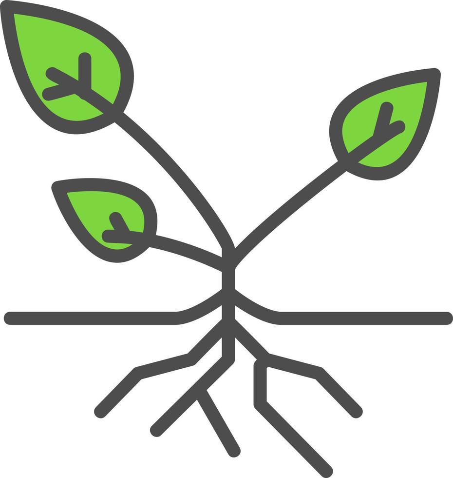 Plant Roots Vector Icon