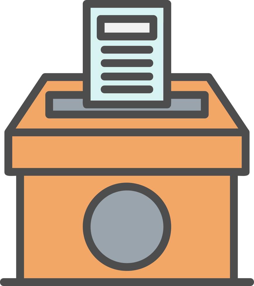 Voting Paper Vector Icon