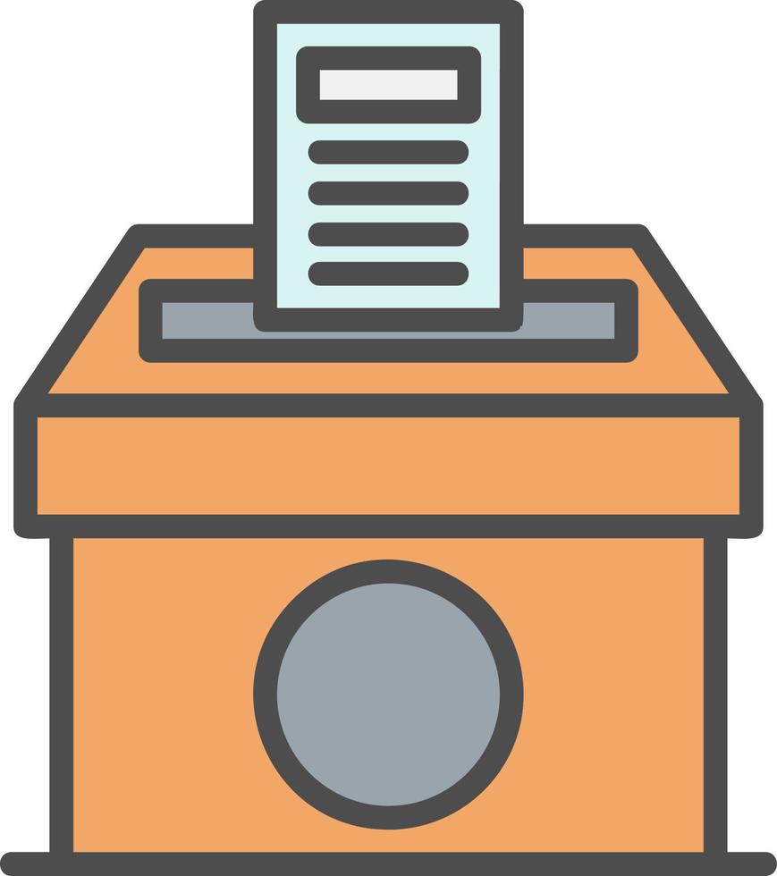 Voting Paper Vector Icon