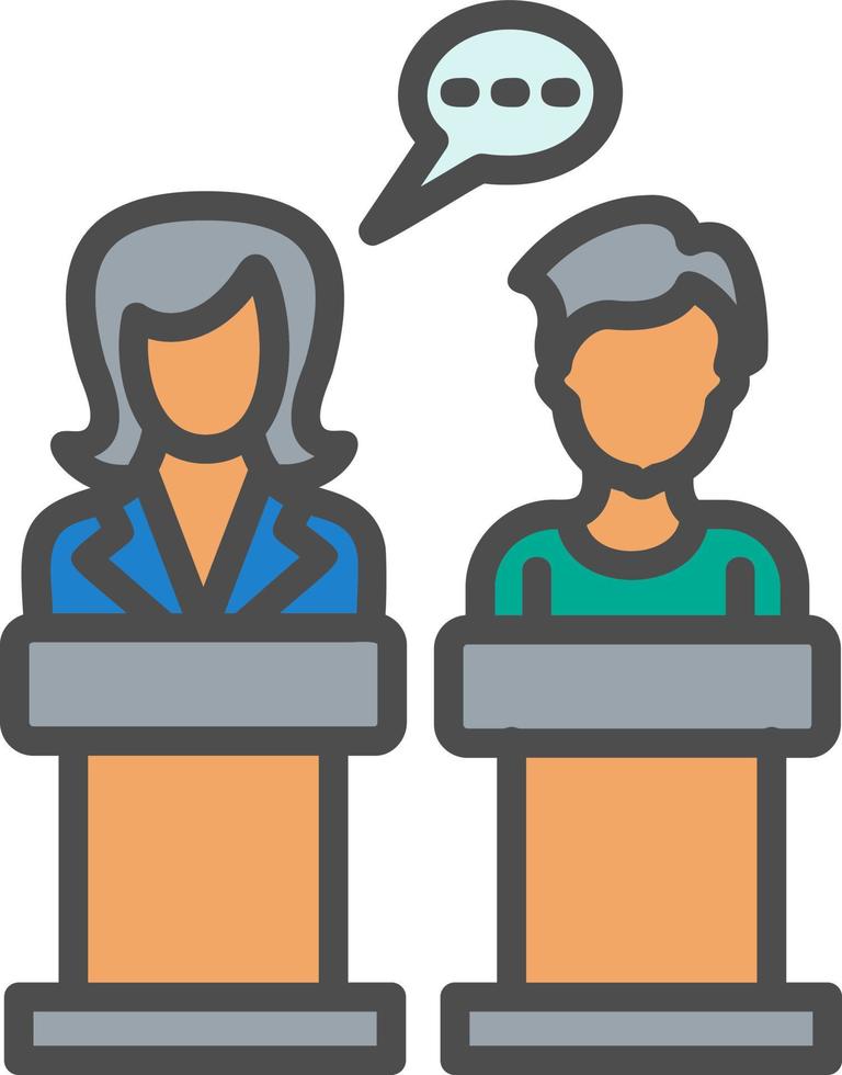 Debate Vector Icon 16471320 Vector Art at Vecteezy