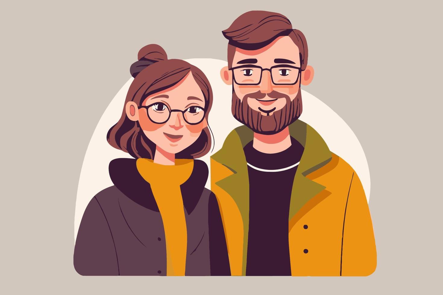 young couple portrait in love happy smiling joyful boy girl on valentine vector