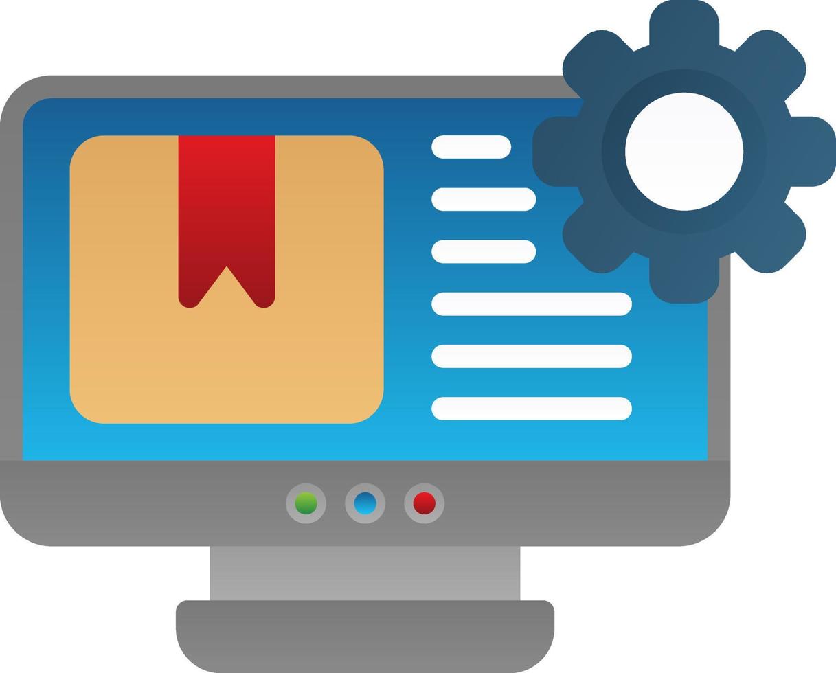 Content Management System Vector Icon Design