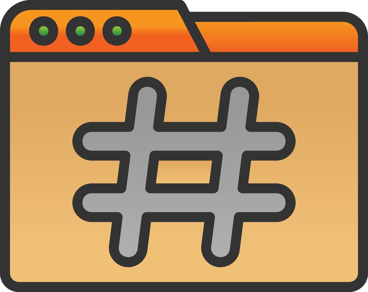 Description Tag Vector Icon Design