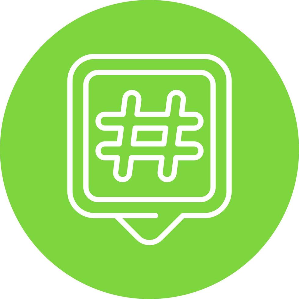 Hashtags Vector Icon Design