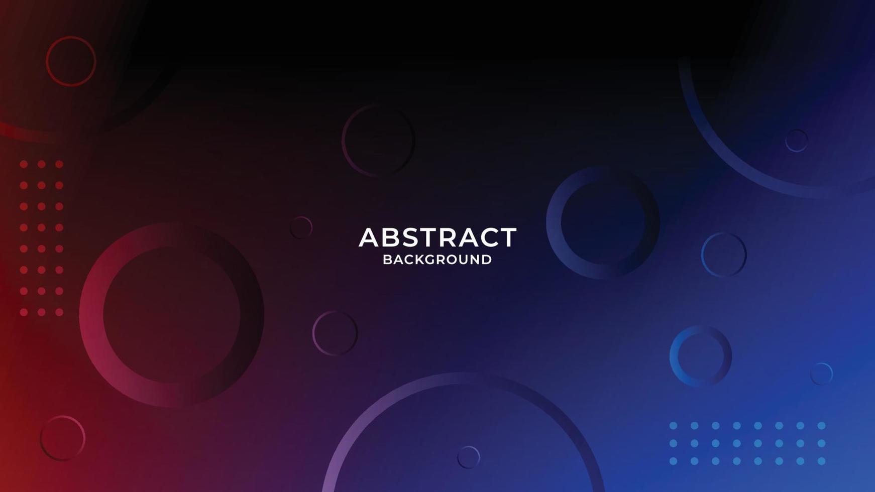 Abstract Background With Circles Design Template vector