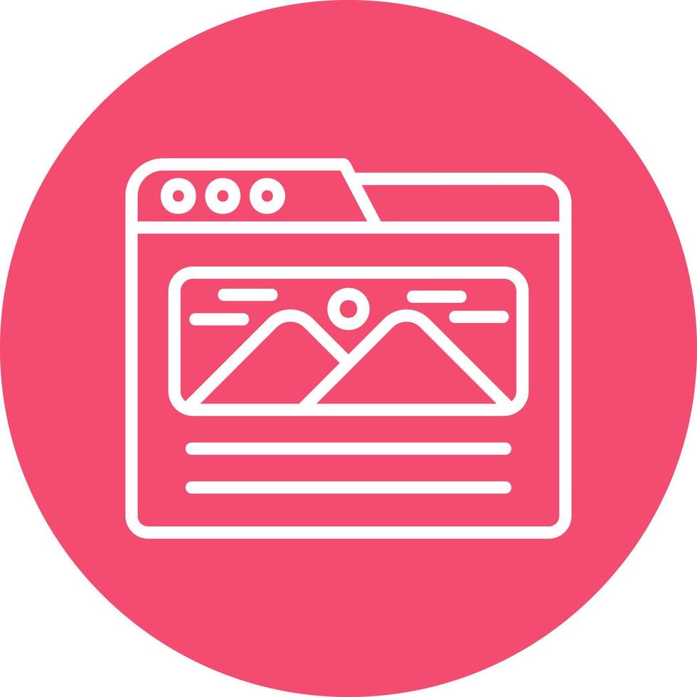 Landing Page Vector Icon Design