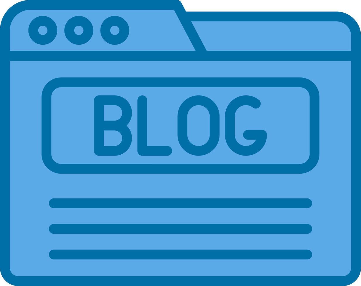 Blog Vector Icon Design