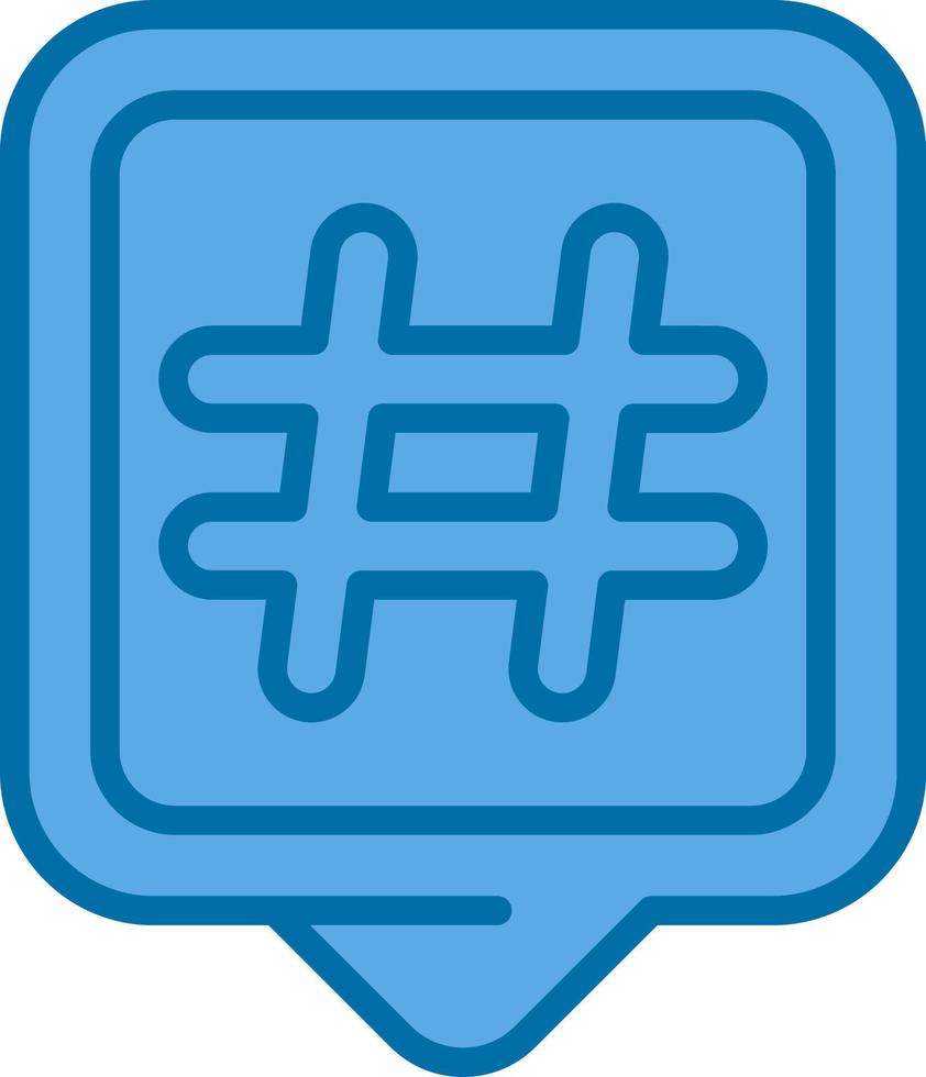 Hashtags Vector Icon Design