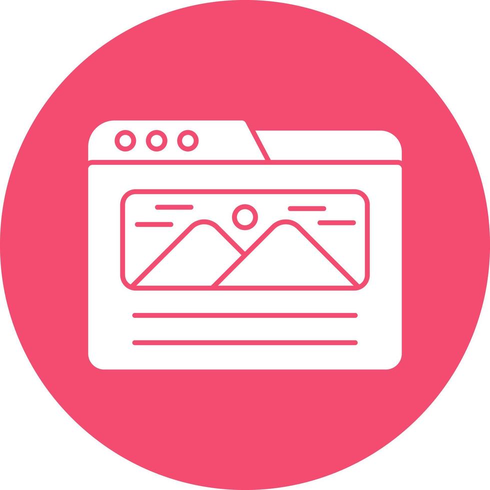 Landing Page Vector Icon Design