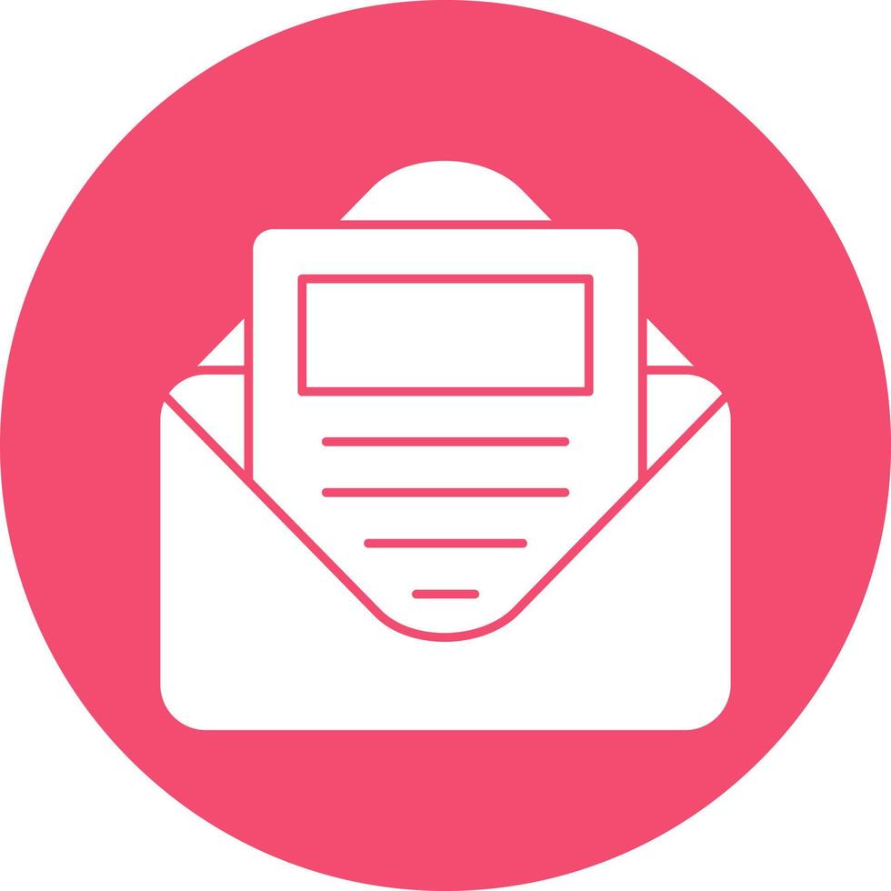 E Newsletter Vector Icon Design