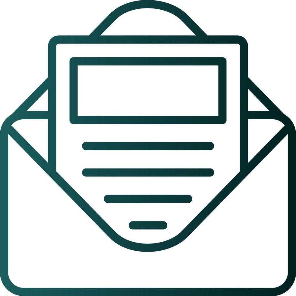 E Newsletter Vector Icon Design