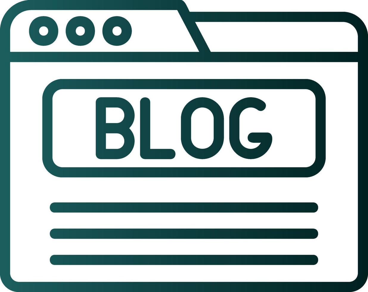 Blog Vector Icon Design