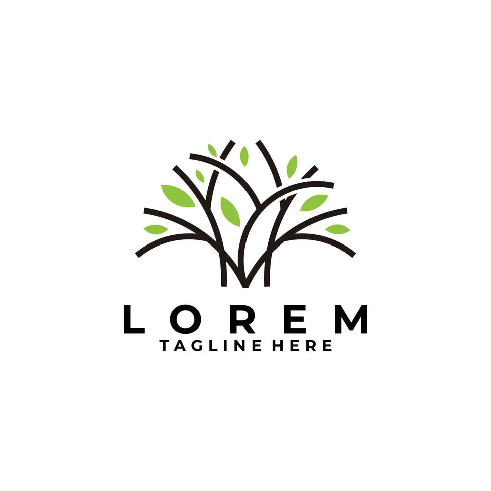 tree logo icon vector isolated