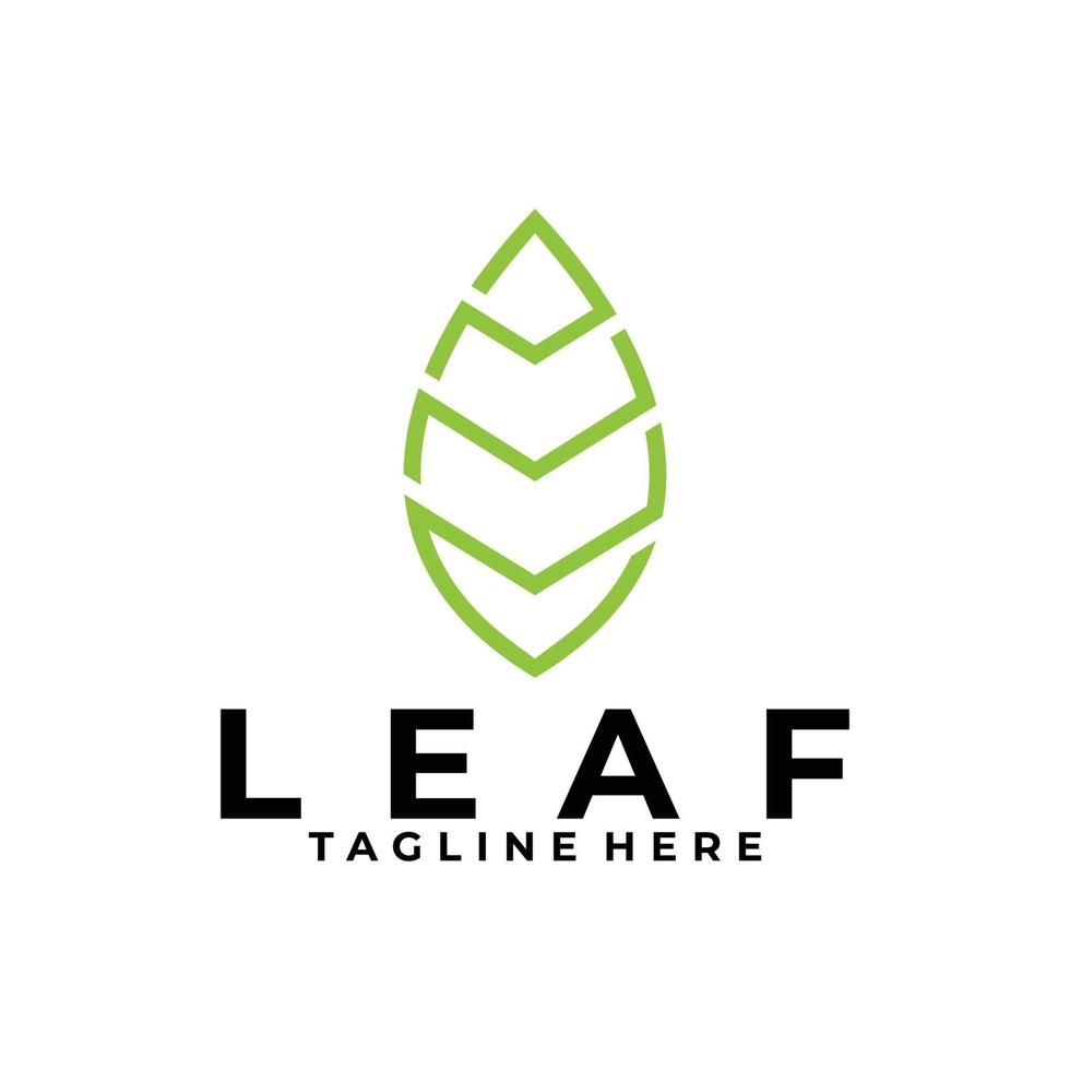 leaf logo icon vector isolated