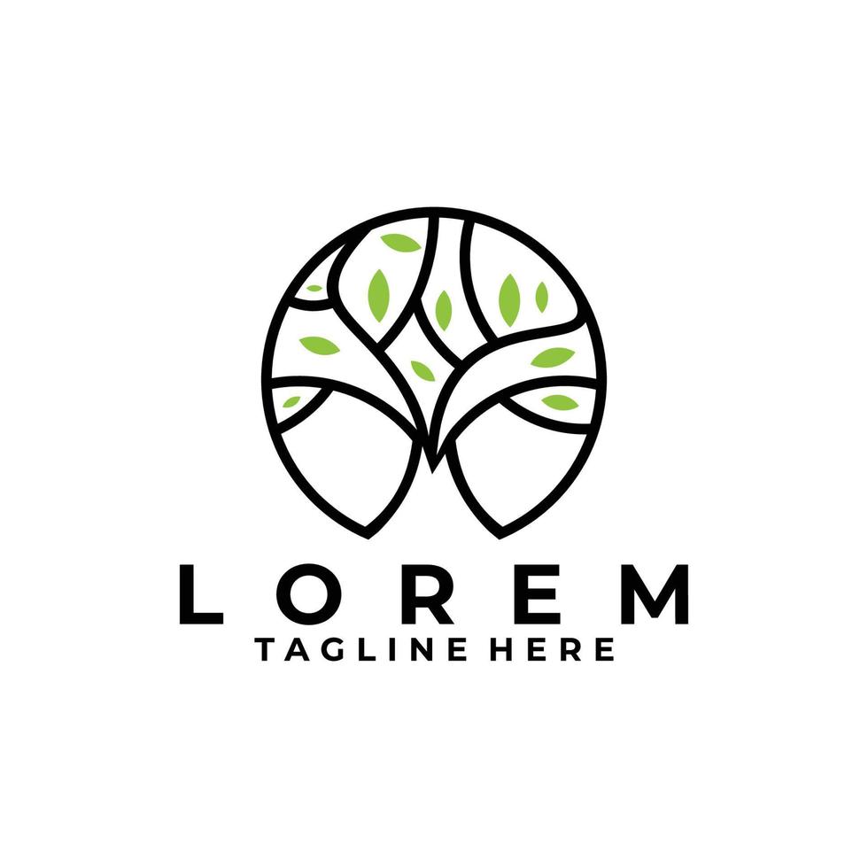 tree logo icon vector isolated