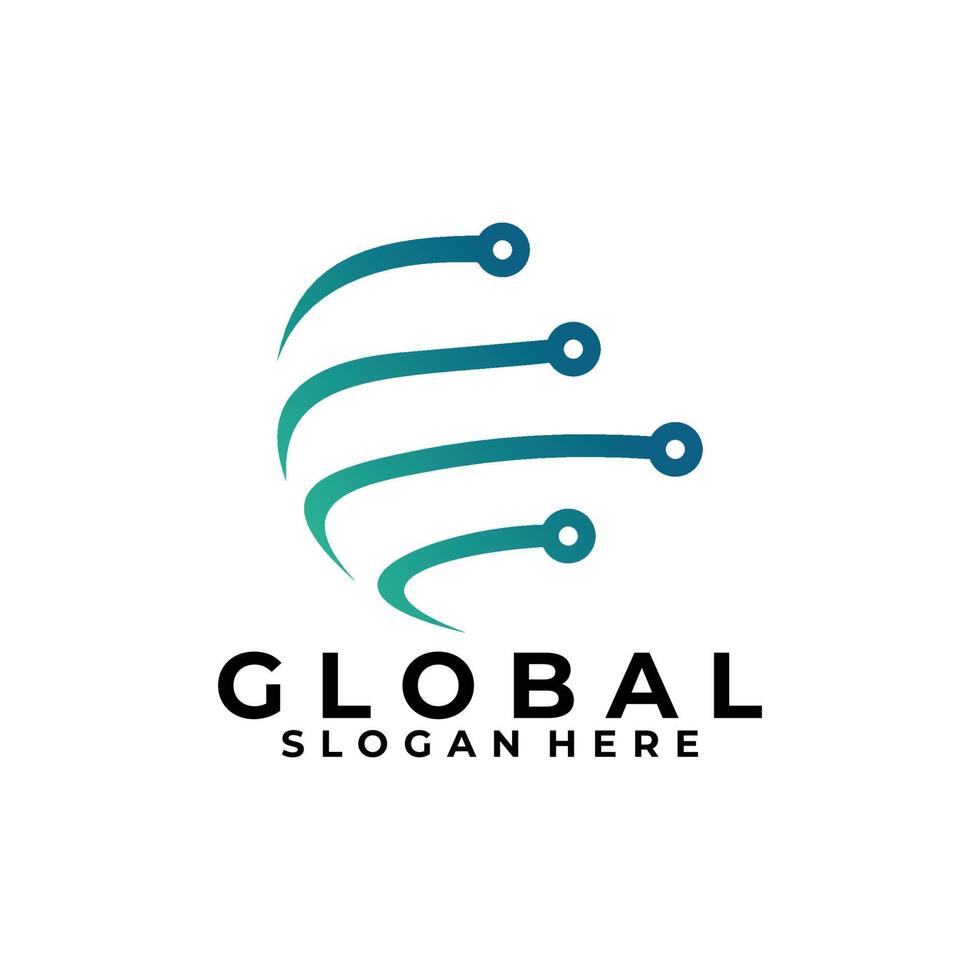 globe logo icon vector isolated