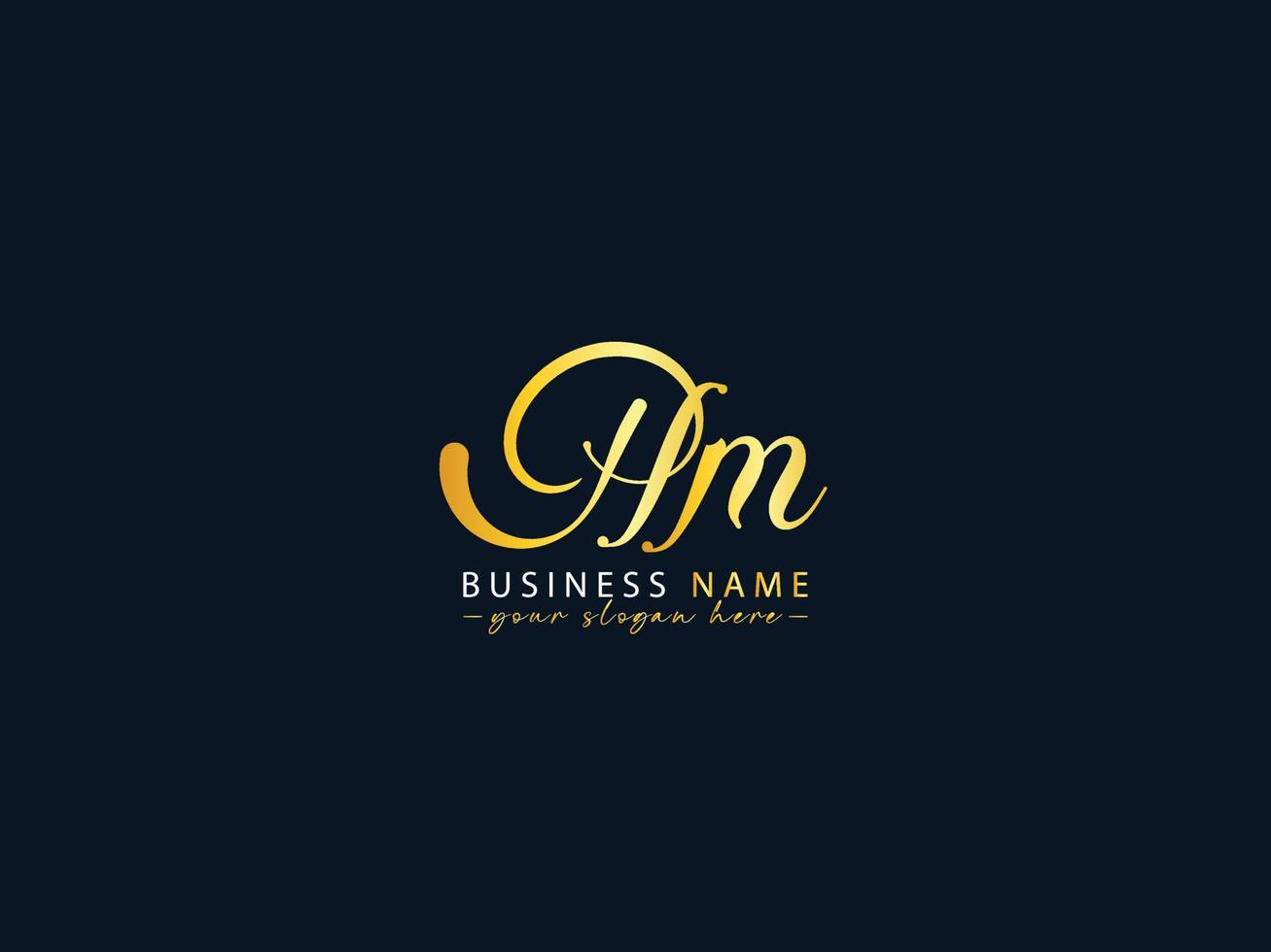 Initials Hm Letter Logo, Unique Hm Logo Icon Vector