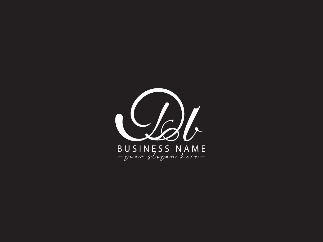 Minimalist Db Letter Logo, db Logo Icon Vector Stock